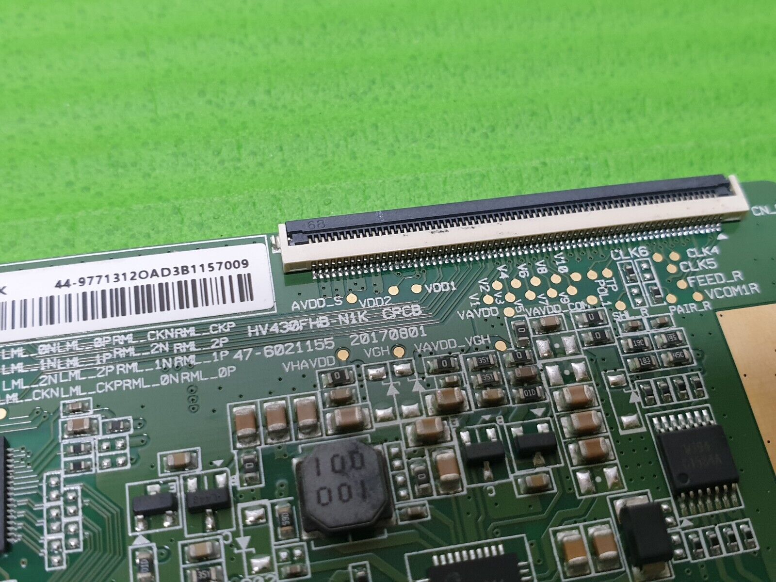 TCON LVDS CONTROL BOARD FOR SONY KDL-43WF663 TV 47-6021155 HV430FHB-N1K 20170801 - Image 5