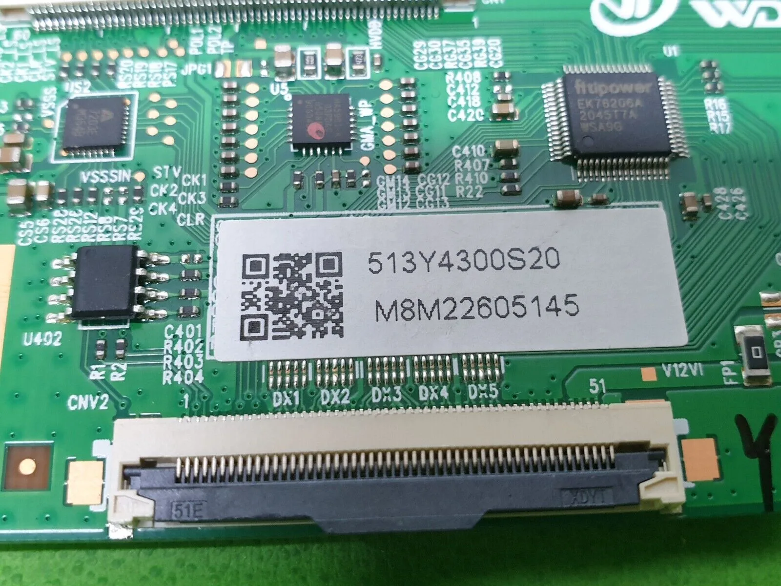 TCON LVDS CONTROL BOARD FR JVC LT-43CA790A 43" TV DCBHM-P260A_02 P2 P2023147L599 - Image 4