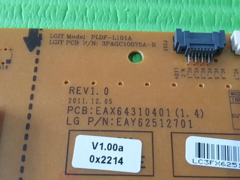 POWER SUPPLY PSU LG 47LS5600 47LM620T-ZE TV EAX64310401(1.4) EAY62512701 REV:1.0 - Image 5