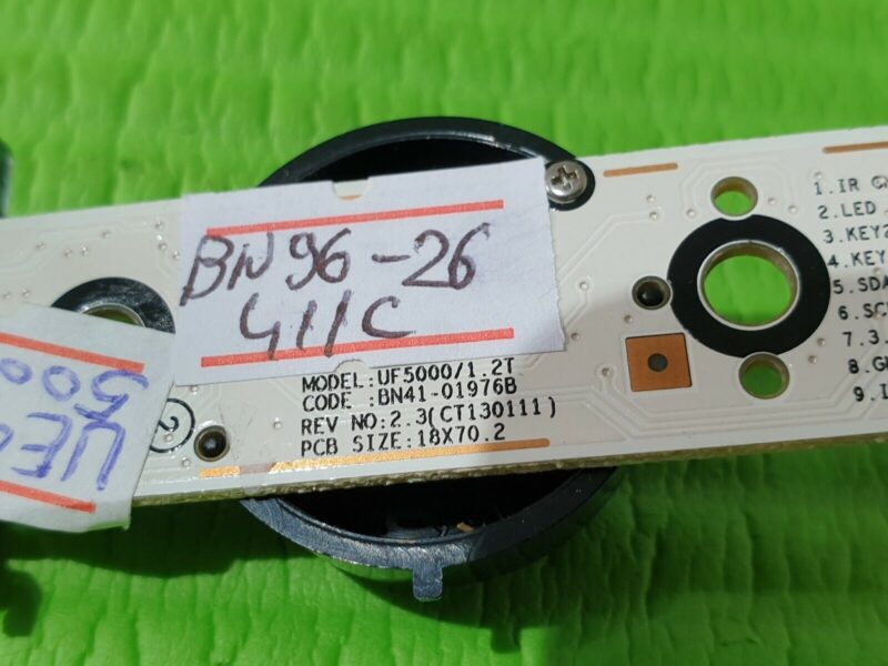 POWER KEY BUTTON & IR SENSOR FOR SAMSUNG UE40F5000AK TV BN41-01976B BN96-26411C - Image 4
