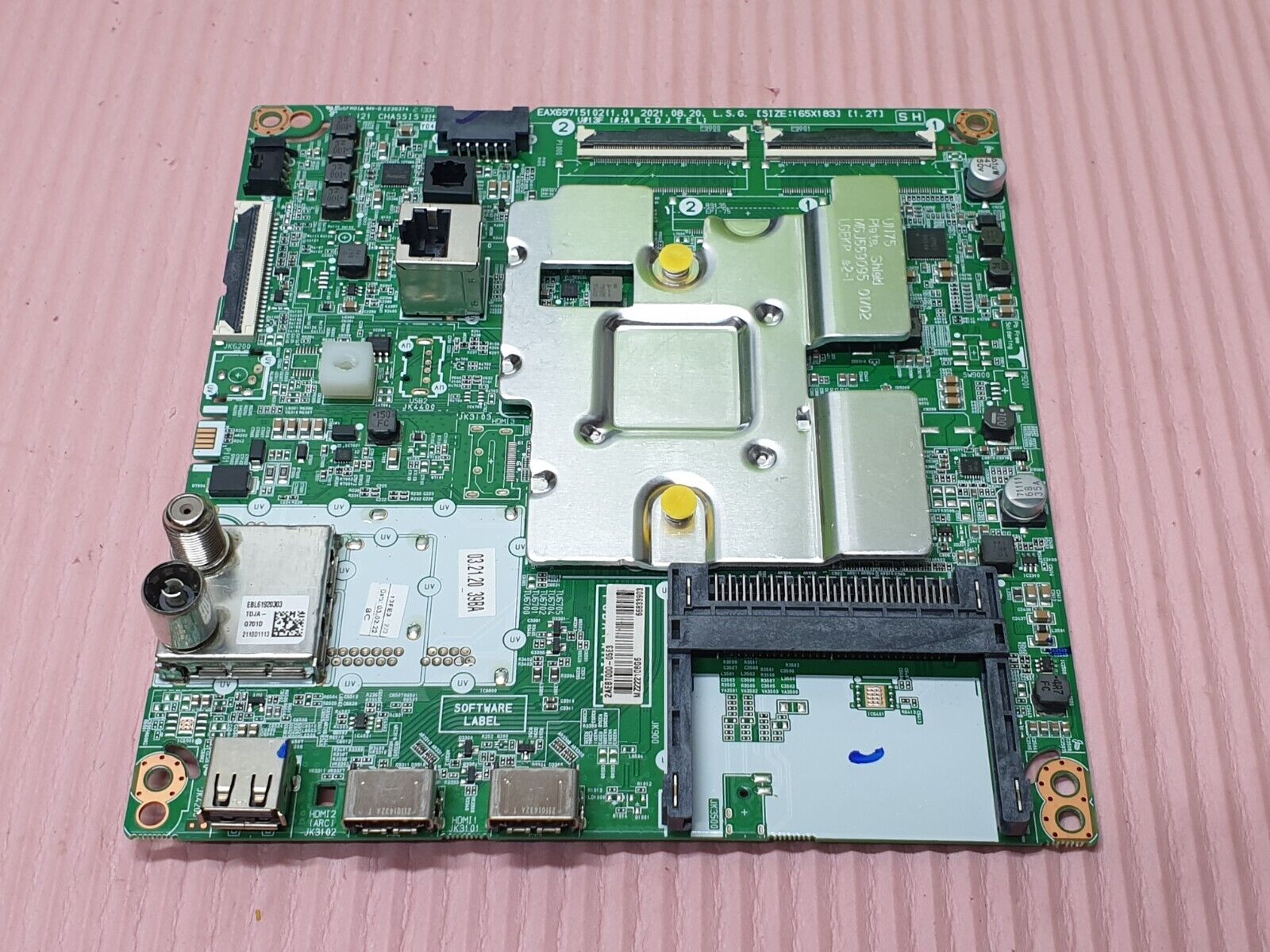 MAIN AV BOARD MB LG 43UP75006LF TV EAX69715102 1.0 EBT66833903 SCREEN:HV430QUB