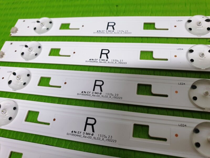 9 LED BACKLIGHT STRIP SET FOR SONY KD-55X8005C LED TV SVY550AH0_REV00_5LED - Image 4