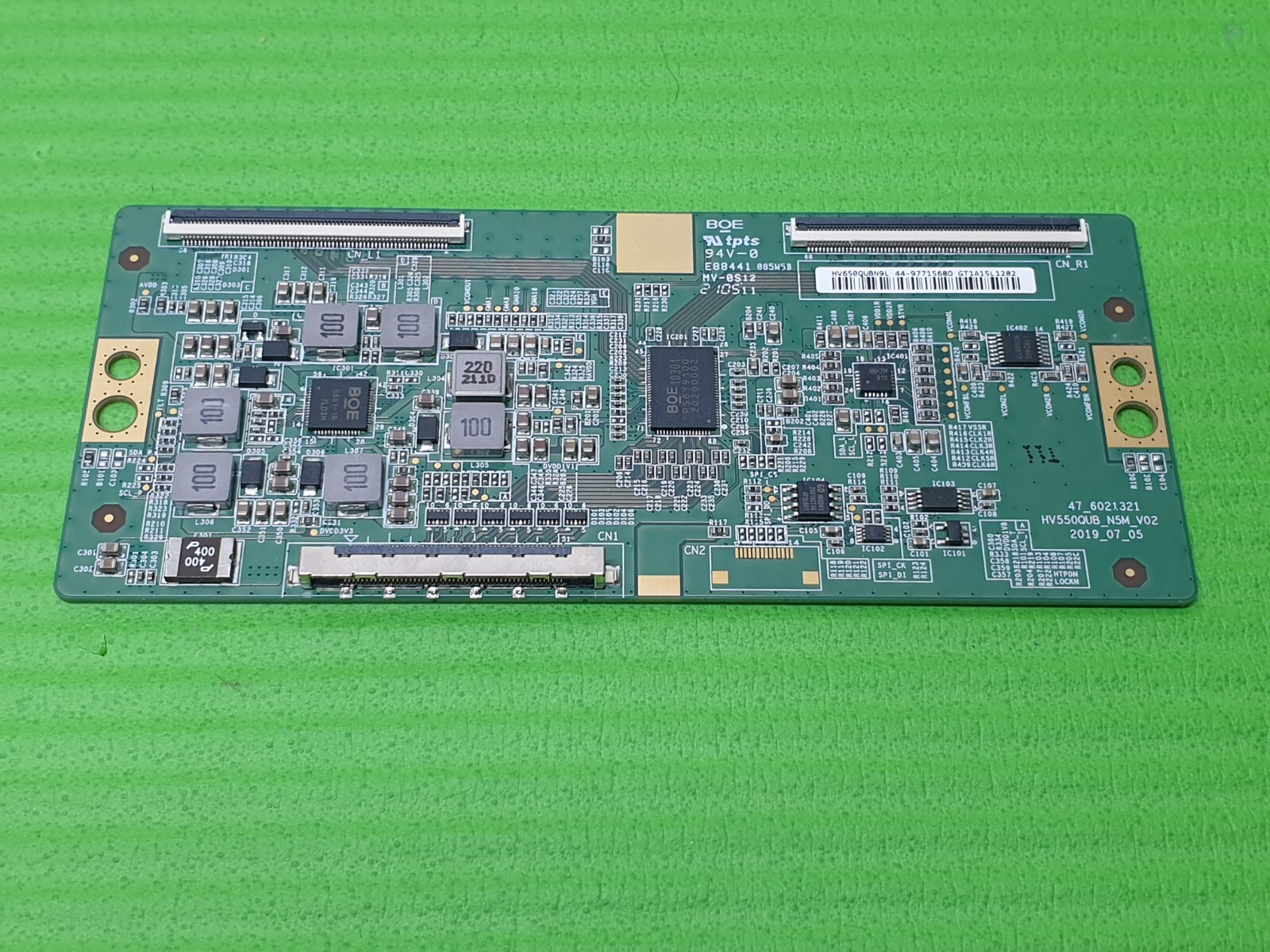 TCON LVDS BOARD FOR SONY KD-65XH8096 KD-65X80J 65" LED TV 47_6021321 HV650QUB - Image 2