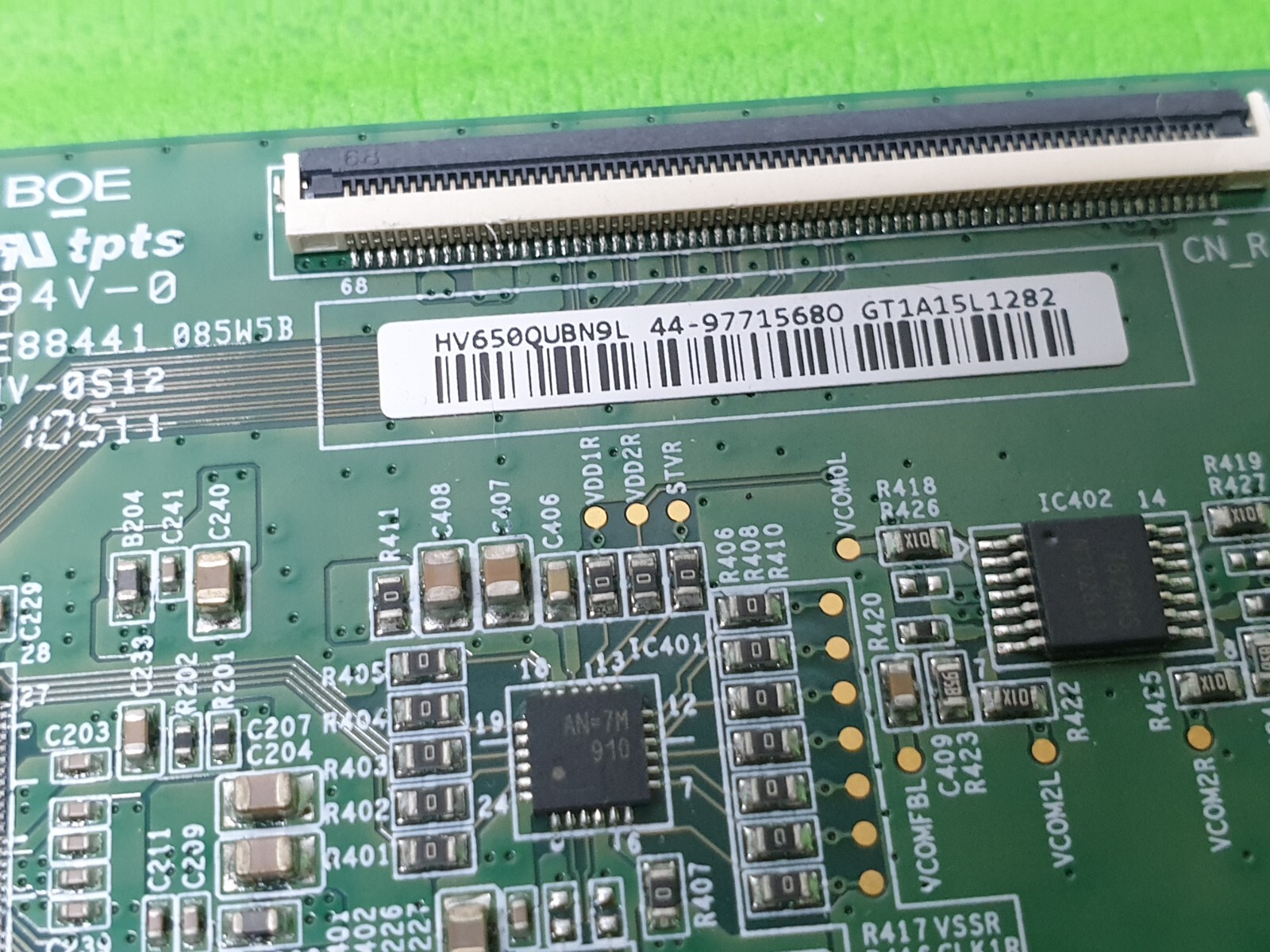 TCON LVDS BOARD FOR SONY KD-65XH8096 KD-65X80J 65" LED TV 47_6021321 HV650QUB - Image 3