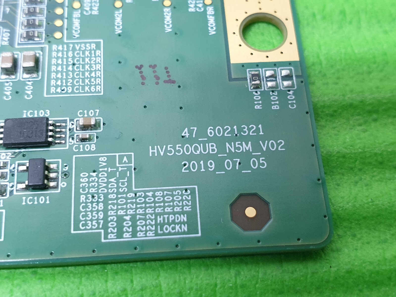 TCON LVDS BOARD FOR SONY KD-65XH8096 KD-65X80J 65" LED TV 47_6021321 HV650QUB - Image 4