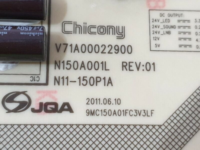 POWER SUPPLY PSU FR 46TL968 40RL953 40TL868 TV V71A00022900 N150A001L N11-150P1A - Image 3