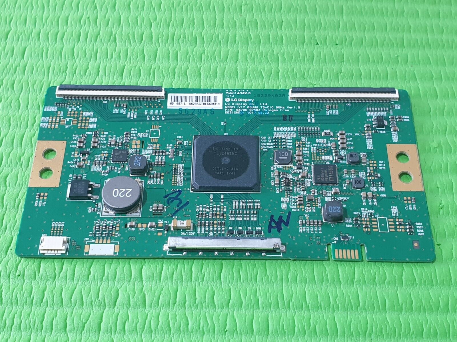 LVDS TCON BOARD FOR LG 65UJ6300 65UJ630V 65UJ634V 65" TV 6870C-0750A 6871L-5629A - Image 2