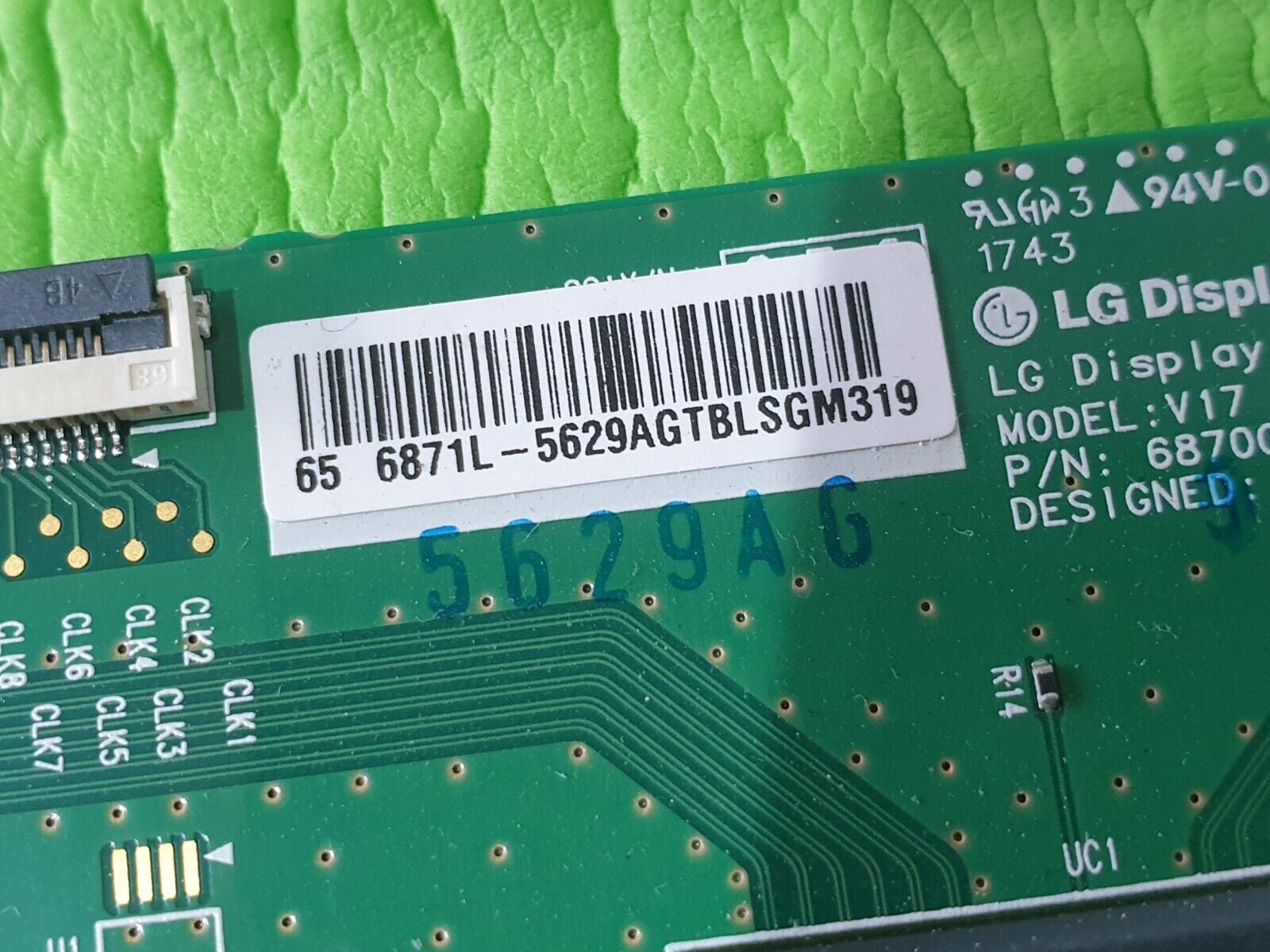 LVDS TCON BOARD FOR LG 65UJ6300 65UJ630V 65UJ634V 65" TV 6870C-0750A 6871L-5629A - Image 6