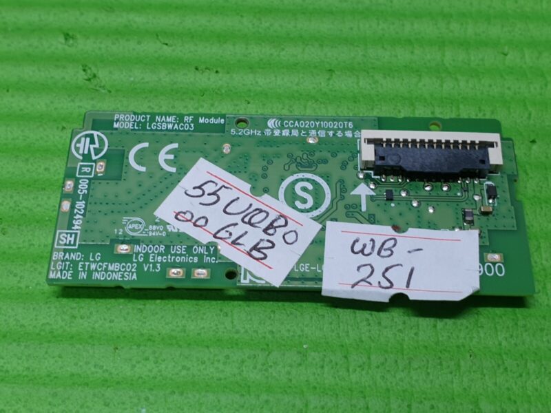 WIFI MODULE BOARD FOR LG 55UQ8006LB LED TV EAT65166902 LGSBWAC03 ETWCFMBC02 - Image 4