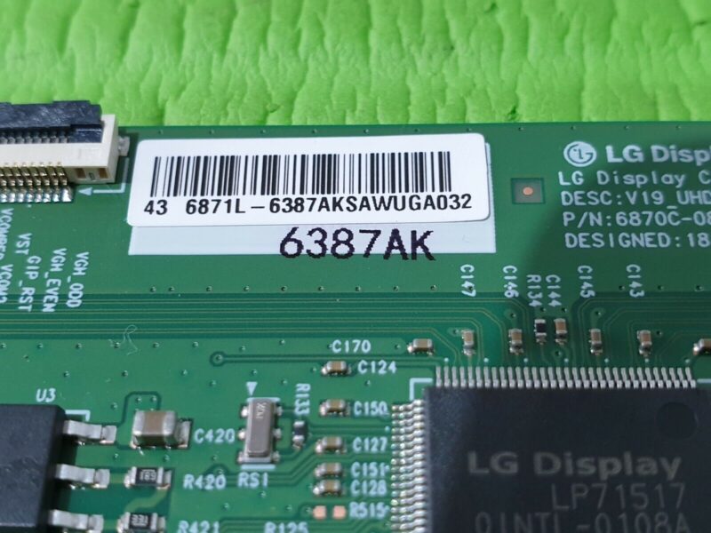 TCON LVDS BOARD TX-43HX580B LT-43CF890(C) TX-43HX580B TV 6870C-0805A 6871L-6387A - Image 5