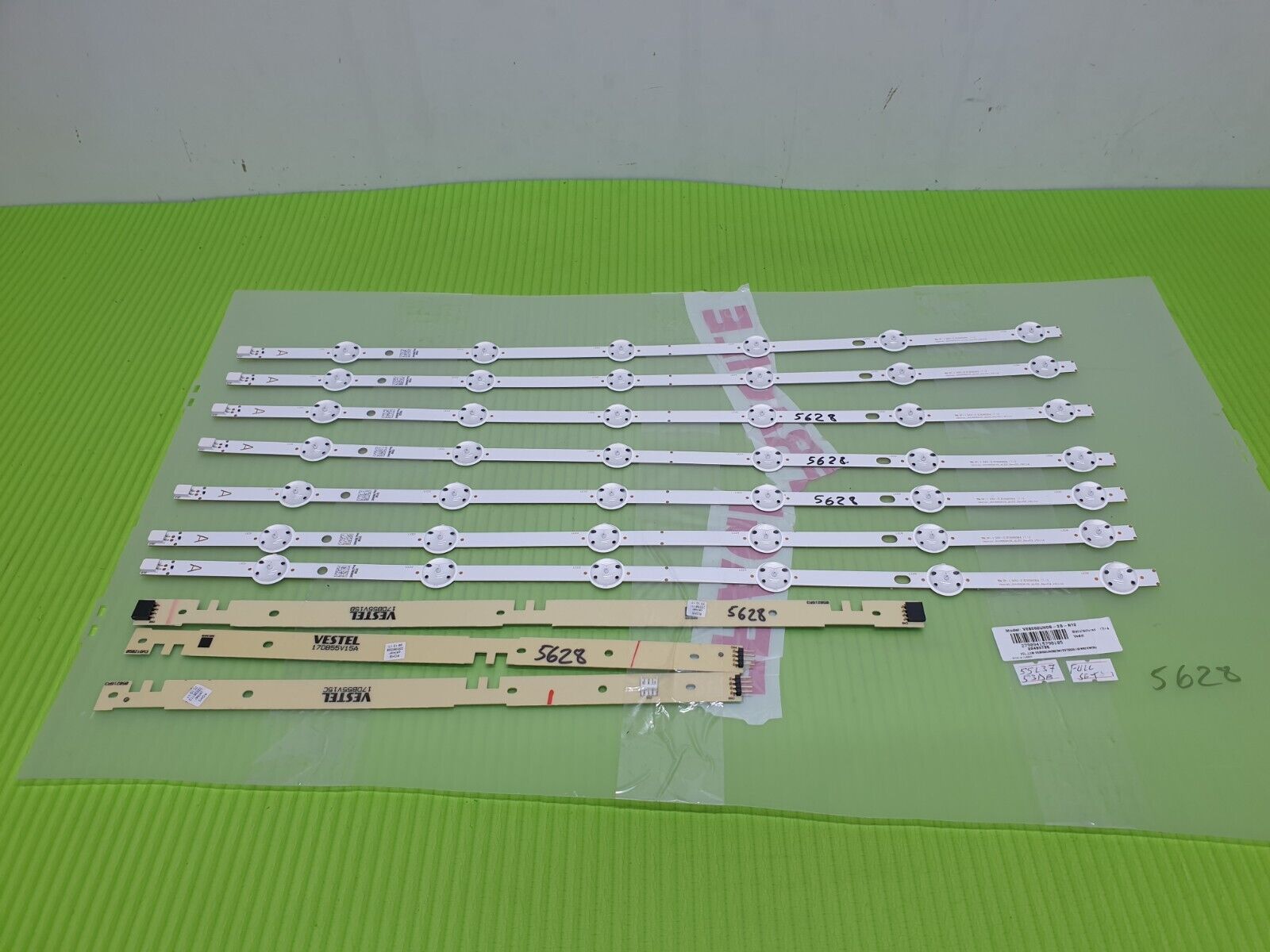 FULL LED BACKLIGHT SET TOSHIBA 55L3753DB TV VESTEL_SVV550AJ9_6LED_REV03_151116