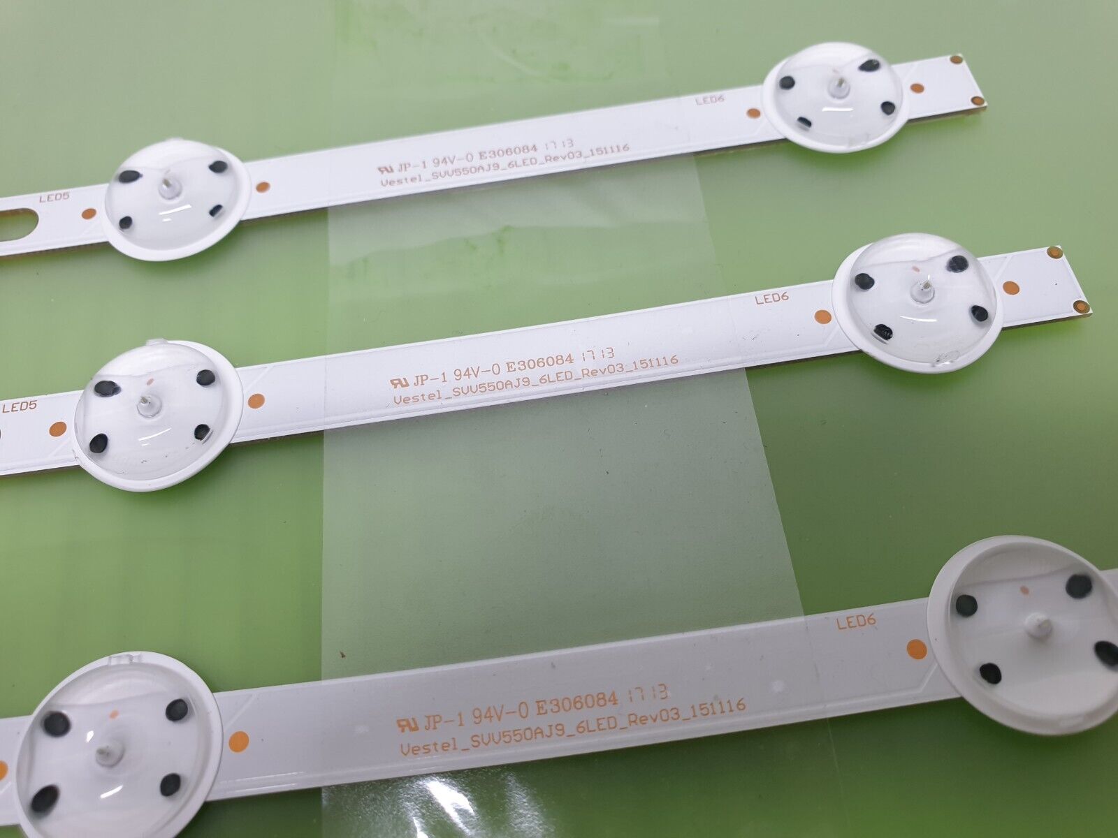 FULL LED BACKLIGHT SET TOSHIBA 55L3753DB TV VESTEL_SVV550AJ9_6LED_REV03_151116 - Image 5