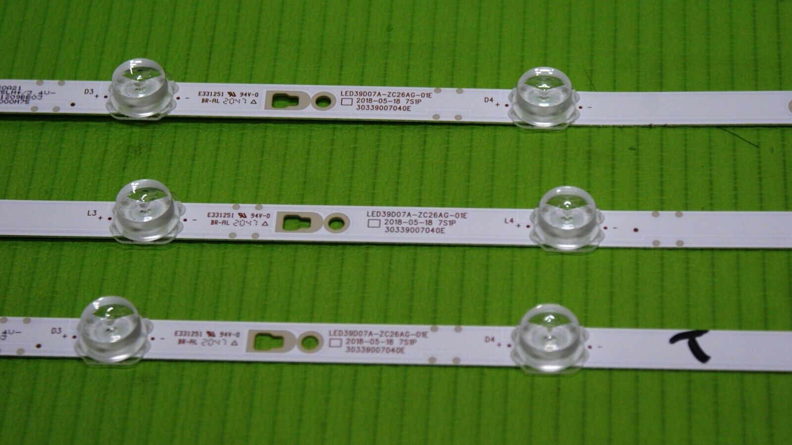 FULL LED BACKLIGHT SET FOR JVC LT-40CA700 LED TV LED39D07A-ZC26AG-01E (V400HJ9) - Image 3