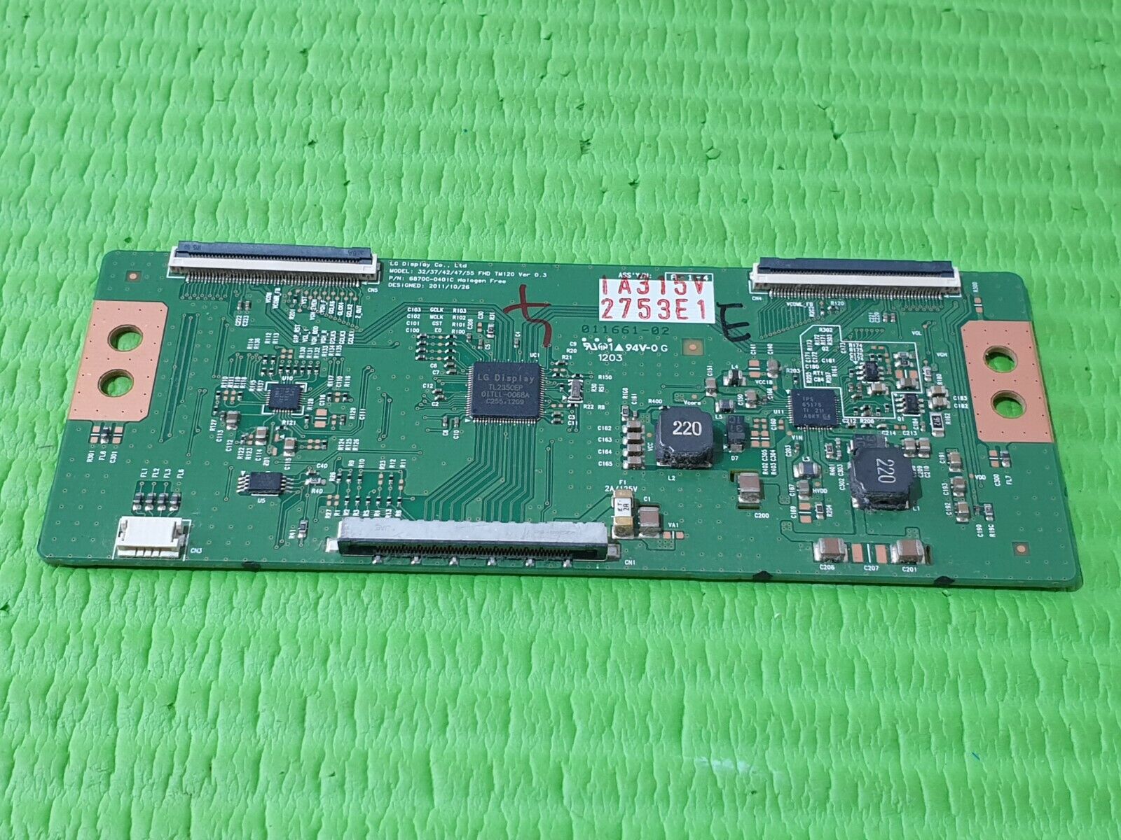LVDS TCON BOARD FOR PANASONIC TX-L47E5B TXL47E5B 47" TV 6870C-0401C 6871L-2753E