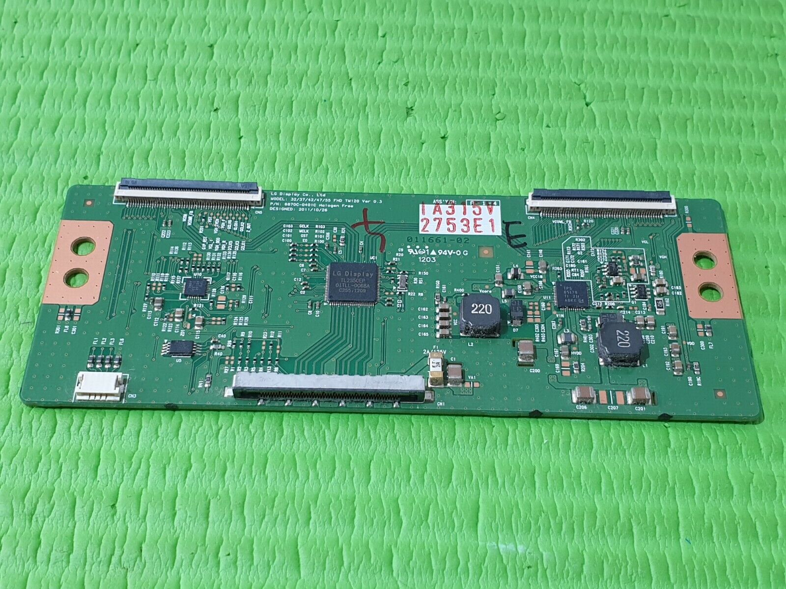LVDS TCON BOARD FOR PANASONIC TX-L47E5B TXL47E5B 47" TV 6870C-0401C 6871L-2753E - Image 2