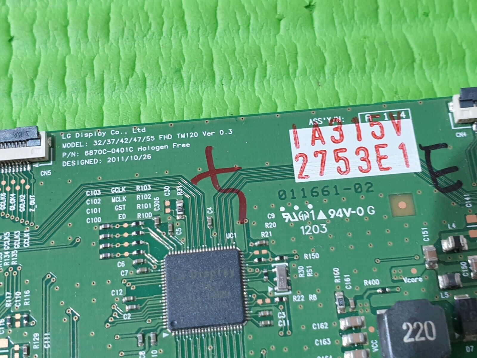 LVDS TCON BOARD FOR PANASONIC TX-L47E5B TXL47E5B 47" TV 6870C-0401C 6871L-2753E - Image 4