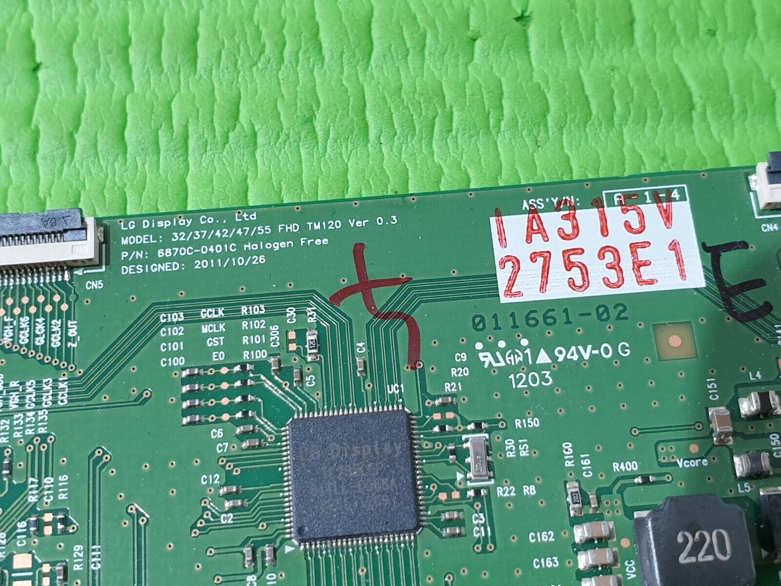 LVDS TCON BOARD FOR PANASONIC TX-L47E5B TXL47E5B 47" TV 6870C-0401C 6871L-2753E - Image 5