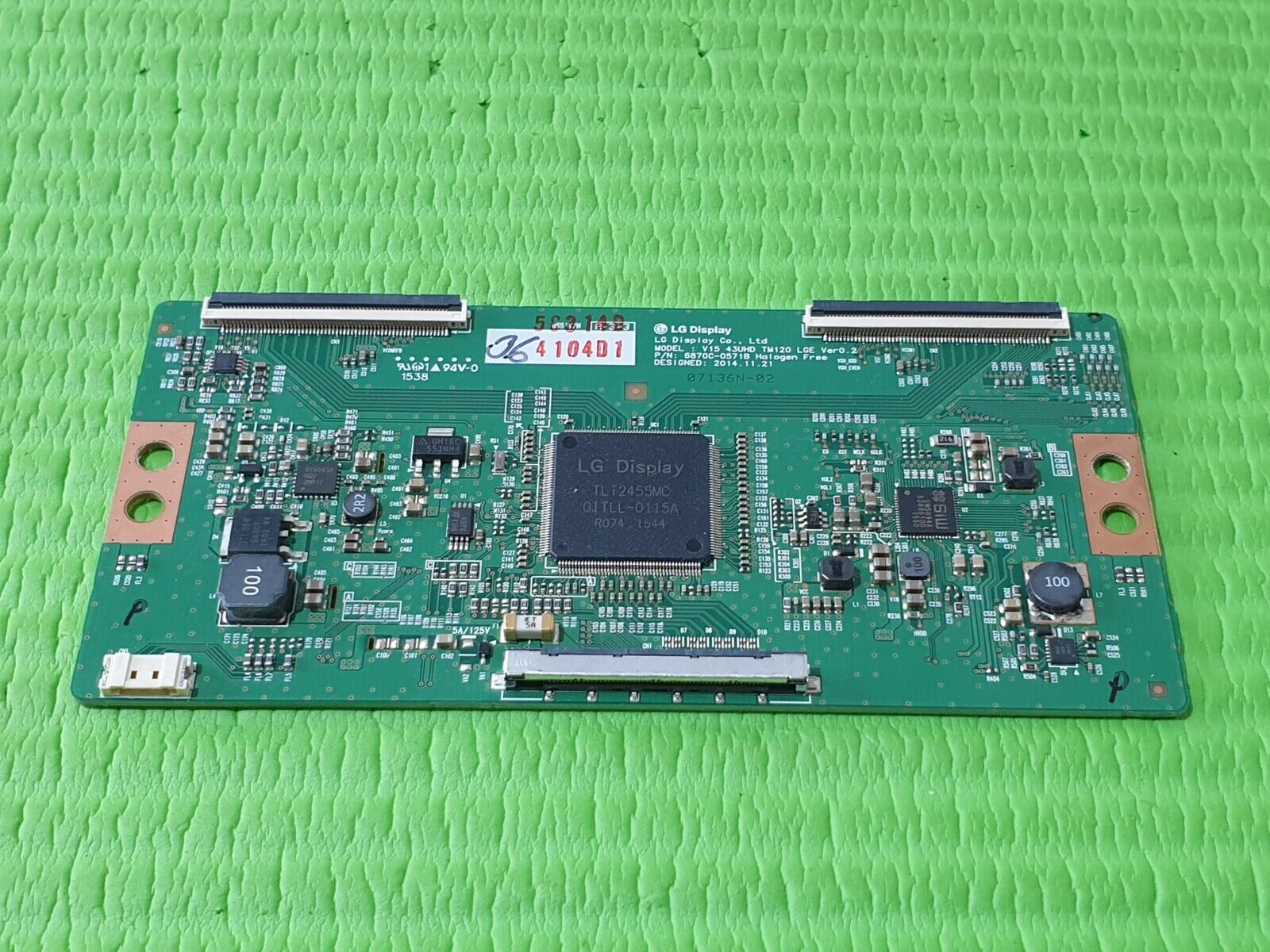 LVDS TCON BOARD FOR LG 43UF770V 43UF770V 43" LED TV 6870C-0571B 6871L-4104D - Image 2