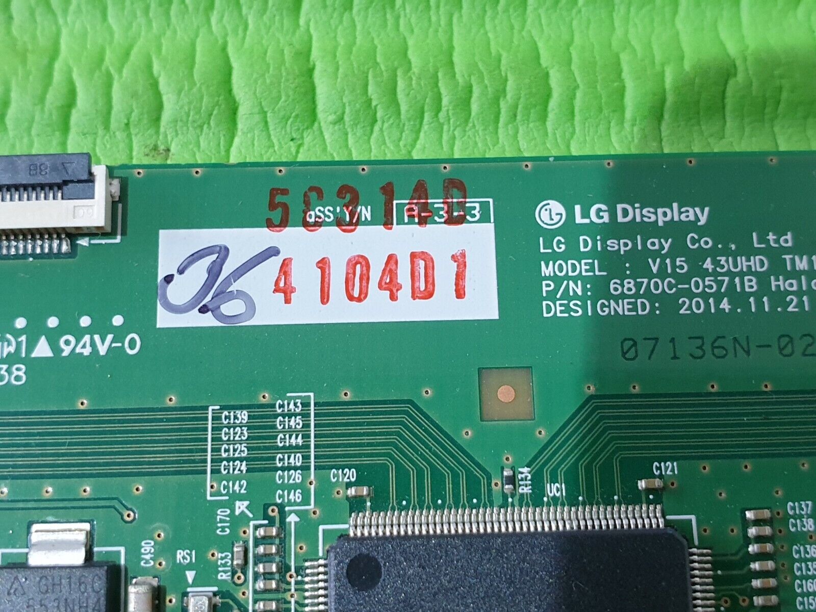 LVDS TCON BOARD FOR LG 43UF770V 43UF770V 43" LED TV 6870C-0571B 6871L-4104D - Image 6