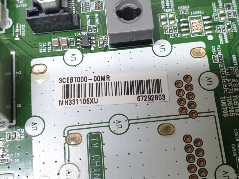 MAIN BOARD MB  LG 75UQ81006LB 75" TV EAX69581205 1.0 EBT6792803 SCREEN:ST7461D01 - Image 4