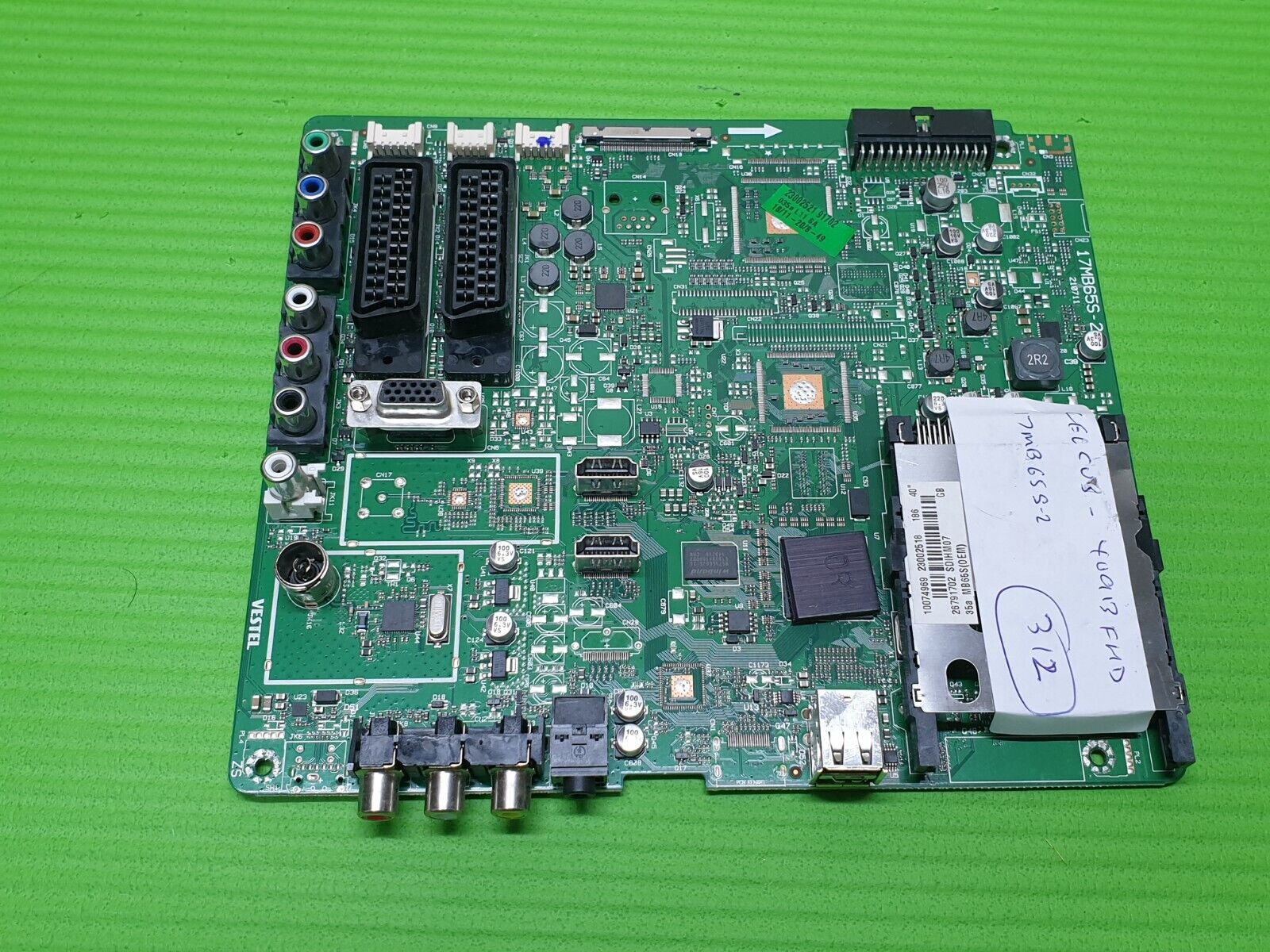 MAIN BOARD MB FOR CELCUS 40913FHD 40" TV 23002518 17MB65S-2 SCREEN:LTA400HM07 - Image 2