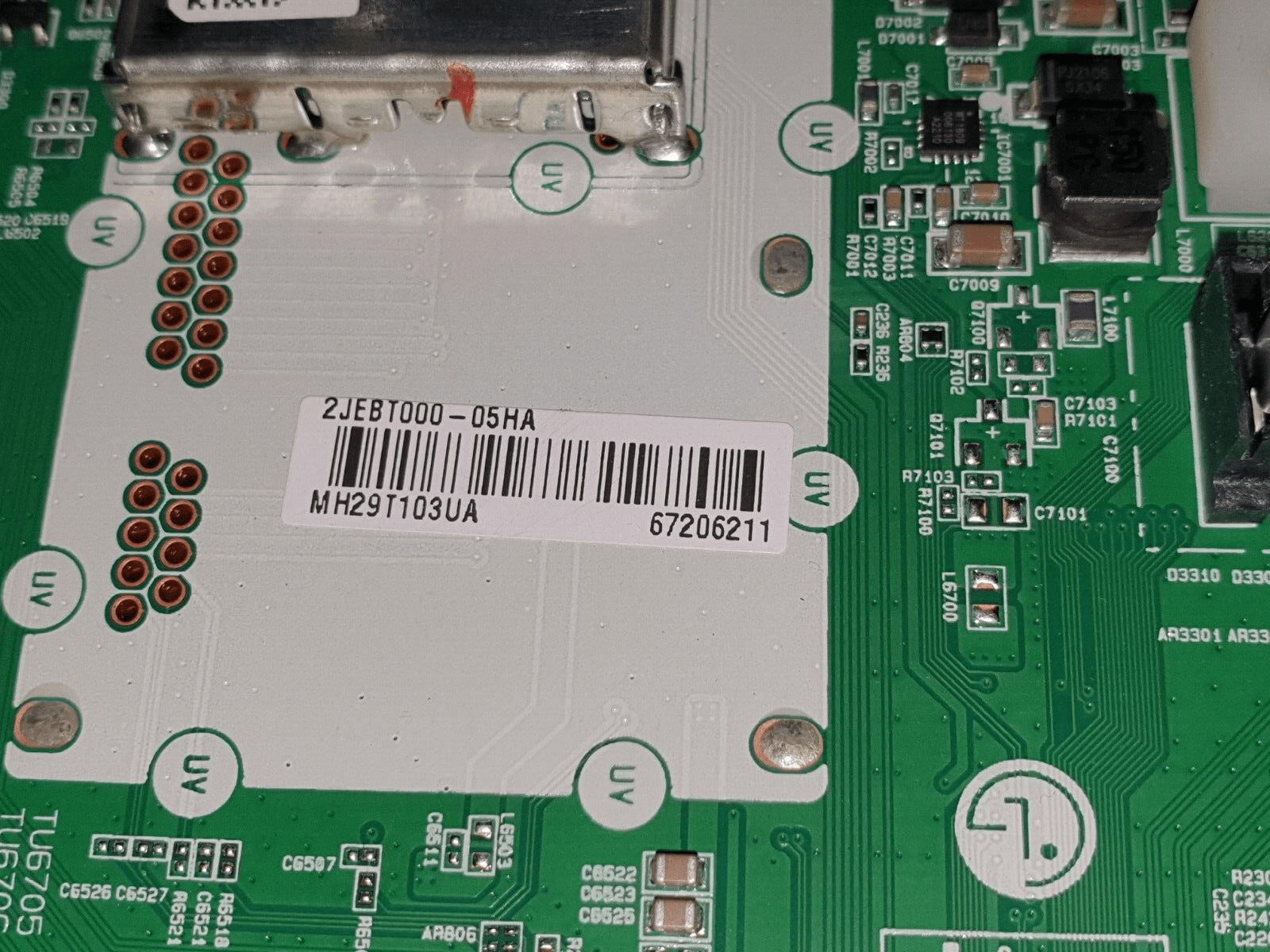 MAIN BOARD MB LG 32LQ63006LA TV EAX69822903 (1.0) EBT66855011 SCREEN:PT320CT01 - Image 5