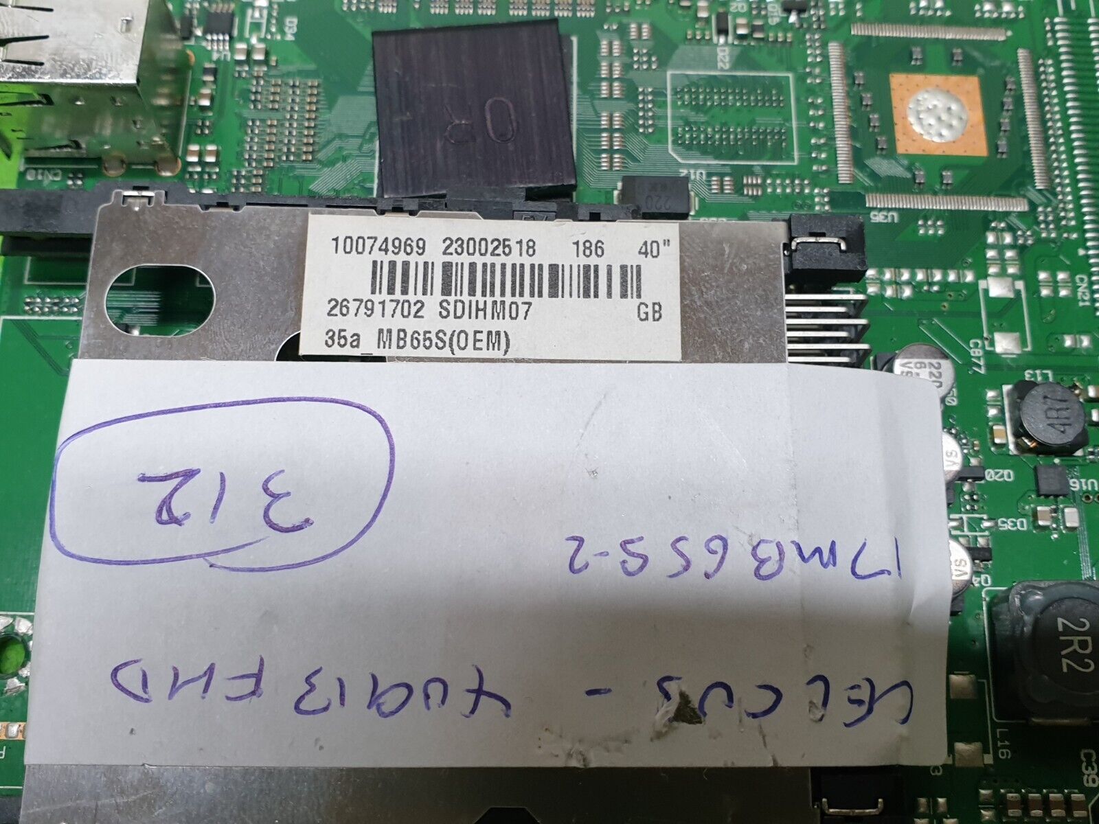 MAIN BOARD MB FOR CELCUS 40913FHD 40" TV 23002518 17MB65S-2 SCREEN:LTA400HM07 - Image 3