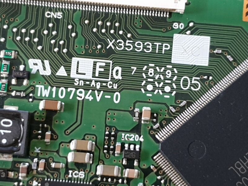 TCON LVDS BOARD PHILIPS 32PFL5532D 32PFL5522D 32" LCD TV X3593TP XC TW10794V-0 - Image 3