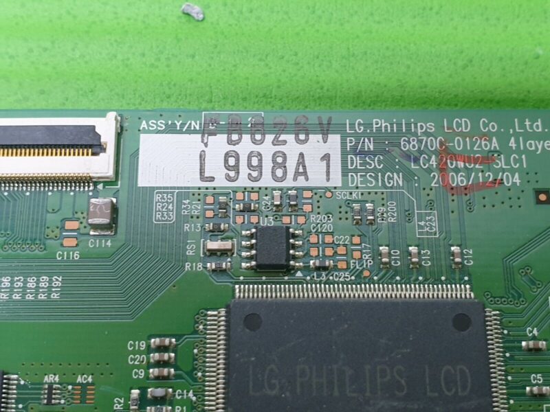 TCON LVDS BOARD FOR  LG 42LY95-ZA 42" LCD TV LC420WU2 6870C-0126A L998A1 - Image 3