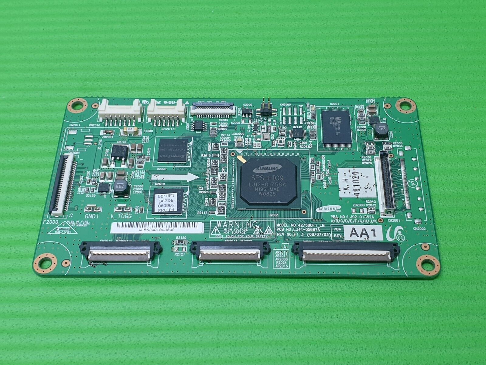 TCON LVDS BOARD SAMSUNG PS50A558 PS50A556 50" PLASMA TV LJ41-05687A LJ92-01952A