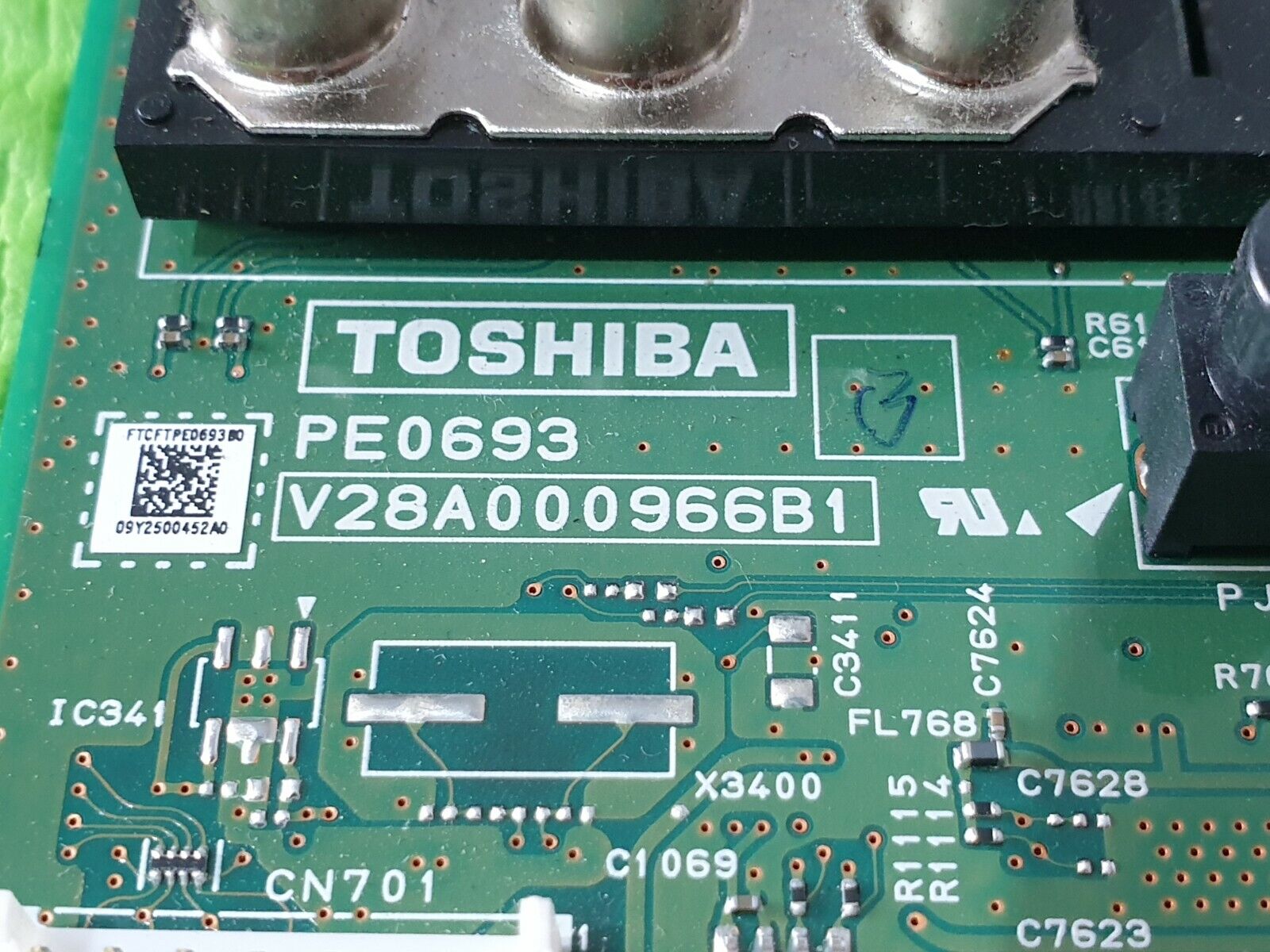 MAIN BOARD MB FOR TOSHIBA 32XV635D 32" TV PE0693 B V28A000966B1 SCREEN:T315HW02 - Image 4