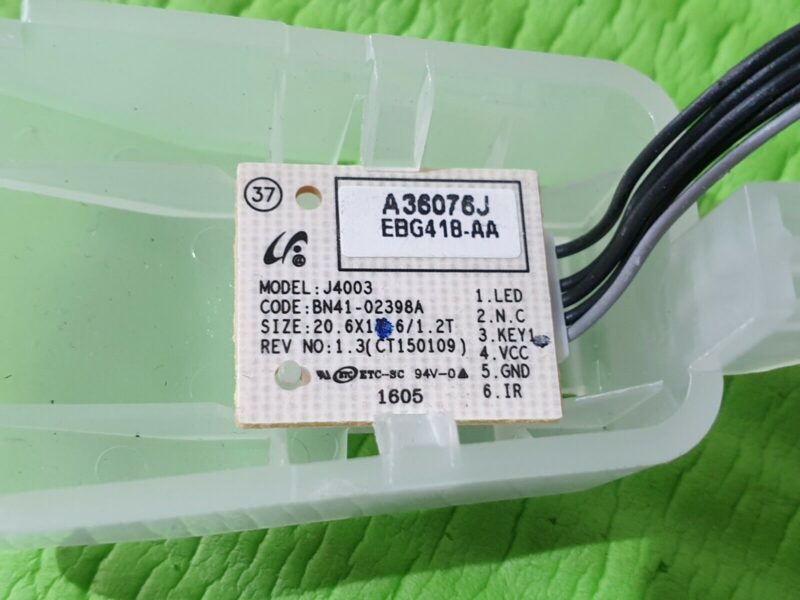 POWER CONTROL BUTTON IR SENSOR UNIT FOR SAMSUNG UE32J4510AK 32" TV BN41-02398A - Image 8