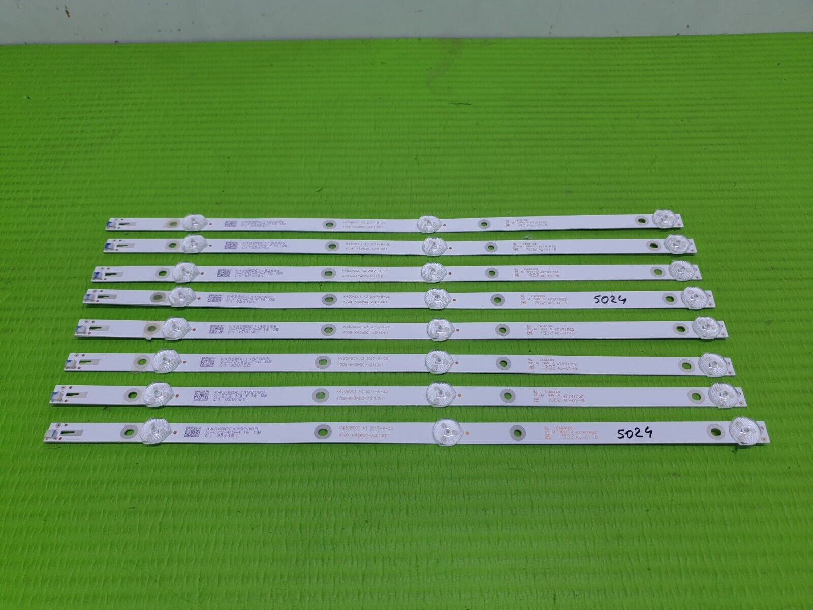 FULL LED BACKLIGHT SET FOR POLAROID P43FN0038K TV K430WDC1 4708-K43WDC-A3113N11