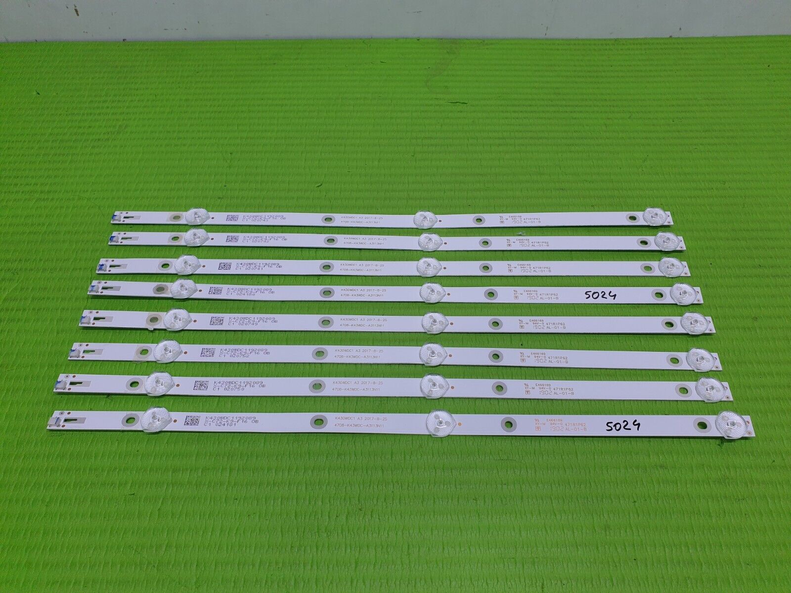 FULL LED BACKLIGHT SET FOR POLAROID P43FN0038K TV K430WDC1 4708-K43WDC-A3113N11 - Image 2