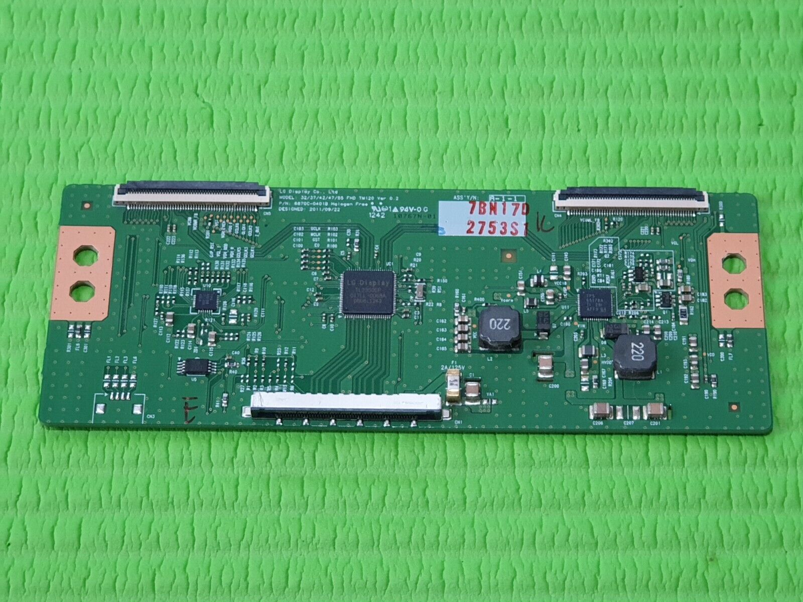 TCON LVDS BOARD FOR LG 47LM620T-ZE 47LS5600 47" LED TV 6870C-0401B 6871L-2753S - Image 2