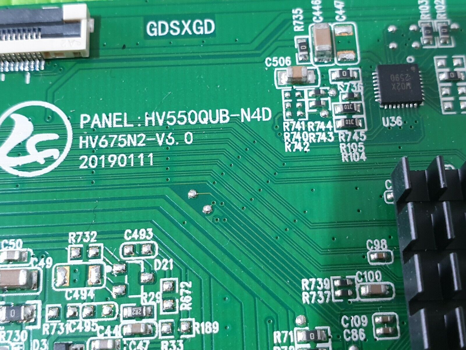 TCON LVDS BOARD FOR QANTEC QT6523DLEDS QT6523DLED S TV HV55QUB-N4D HV675N2-V6.0 - Image 4