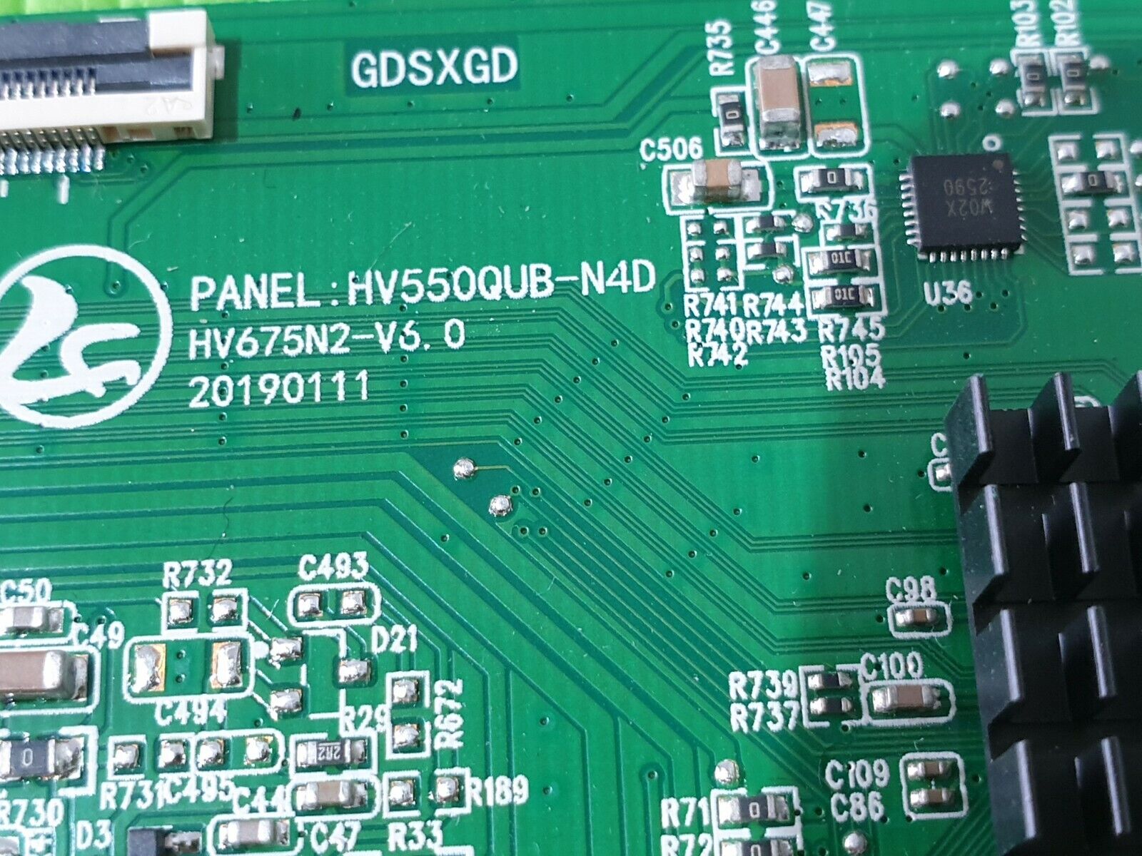 TCON LVDS BOARD FOR QANTEC QT6523DLEDS QT6523DLED S TV HV55QUB-N4D HV675N2-V6.0 - Image 5