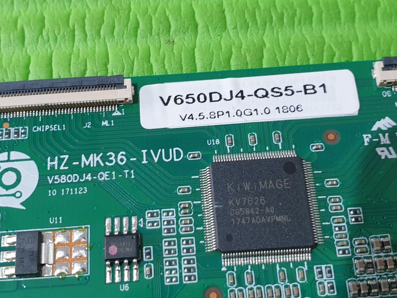 TCON LVDS BOARD QANTEC QT6521DLEDS QT6521DLED S TV V650DJ4-QS5-B1 HZ-MK36-IVUD - Image 4