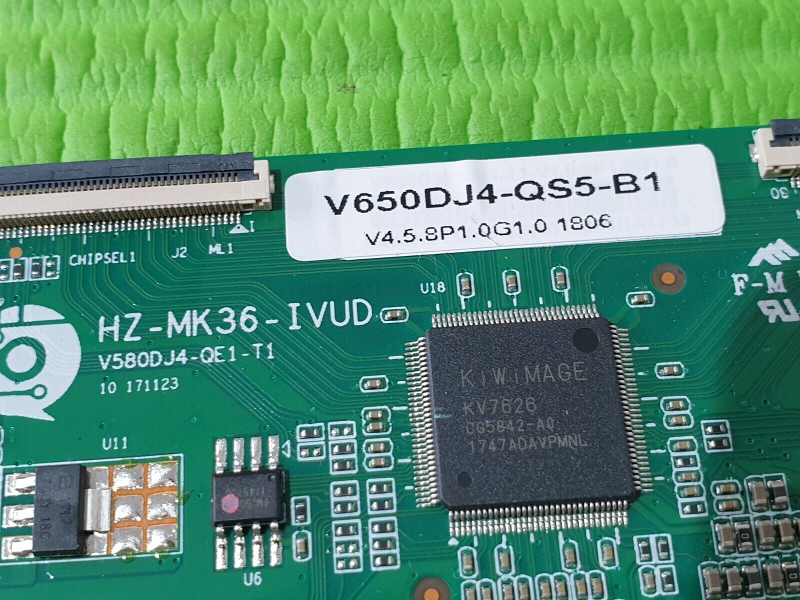 TCON LVDS BOARD QANTEC QT6521DLEDS QT6521DLED S TV V650DJ4-QS5-B1 HZ-MK36-IVUD - Image 5
