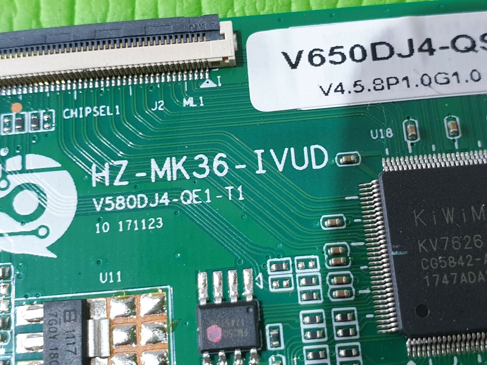 TCON LVDS BOARD QANTEC QT6521DLEDS QT6521DLED S TV V650DJ4-QS5-B1 HZ-MK36-IVUD - Image 6