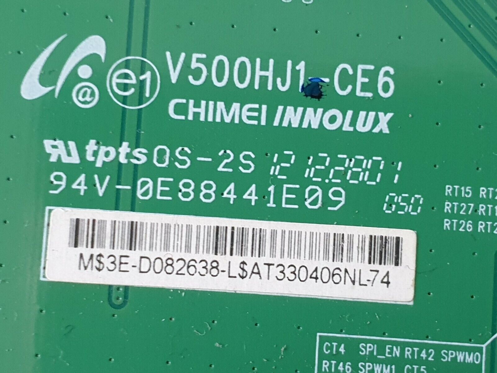 LVDS TCON BOARD PANASONIC TX-L50E6B TX-L50E6B 50" LED TV V500HJ1-CE6 3E-D082638 - Image 3