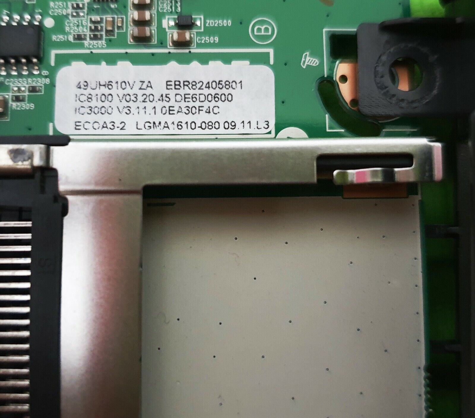 MAIN BOARD MB 43UH620 49UH620V TV EAX66943504 (1.0) EBT64272509 SCREEN:LC490DGE - Image 6