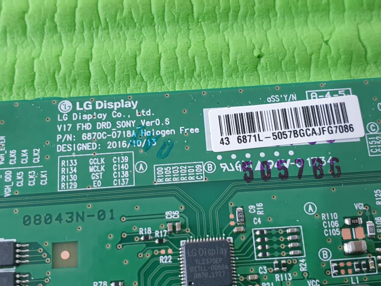TCON LVDS BOARD KDL-43WE755 KDL-43WE750 KDL-43WE753 TV 6870C-0718A 6871L-5057B - Image 4