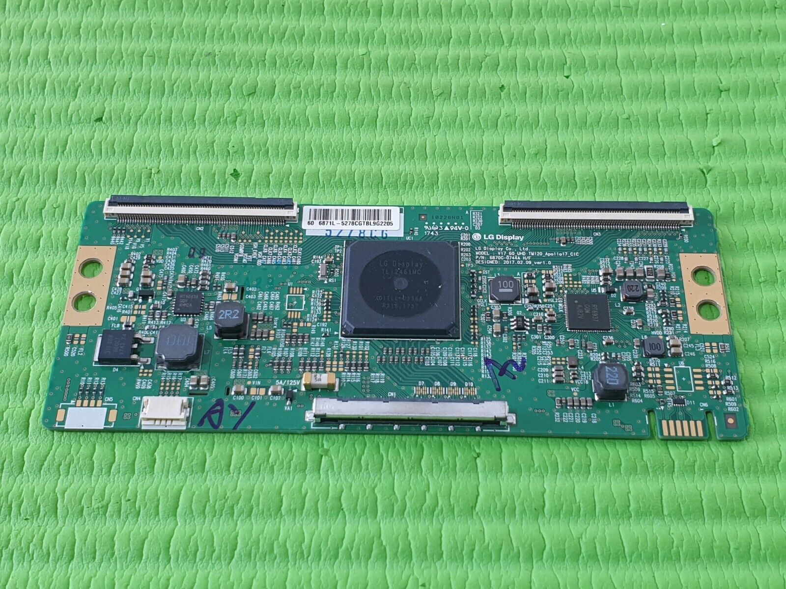 TCON LVDS BOARD FOR LG 60UJ630V 60UJ634V 60" TV 6870C-0744A 6871L-5278C LC600EGY - Image 3