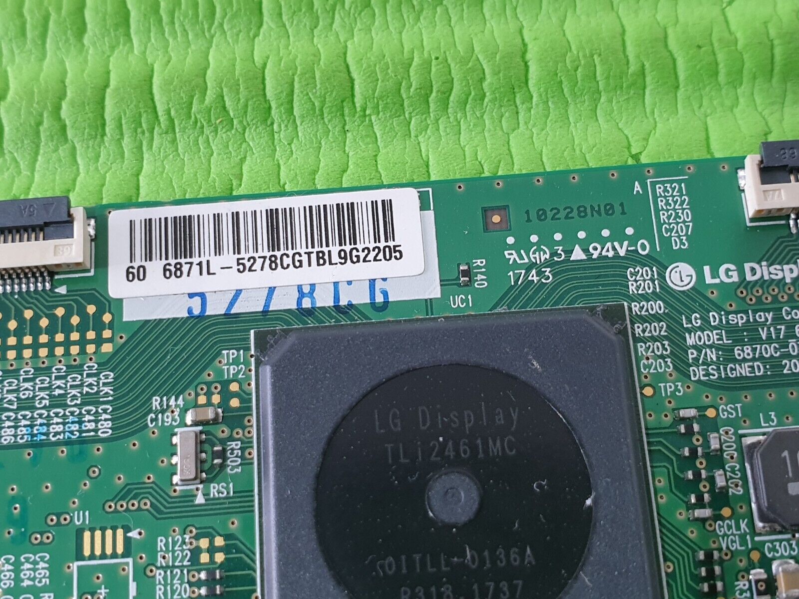 TCON LVDS BOARD FOR LG 60UJ630V 60UJ634V 60" TV 6870C-0744A 6871L-5278C LC600EGY - Image 4