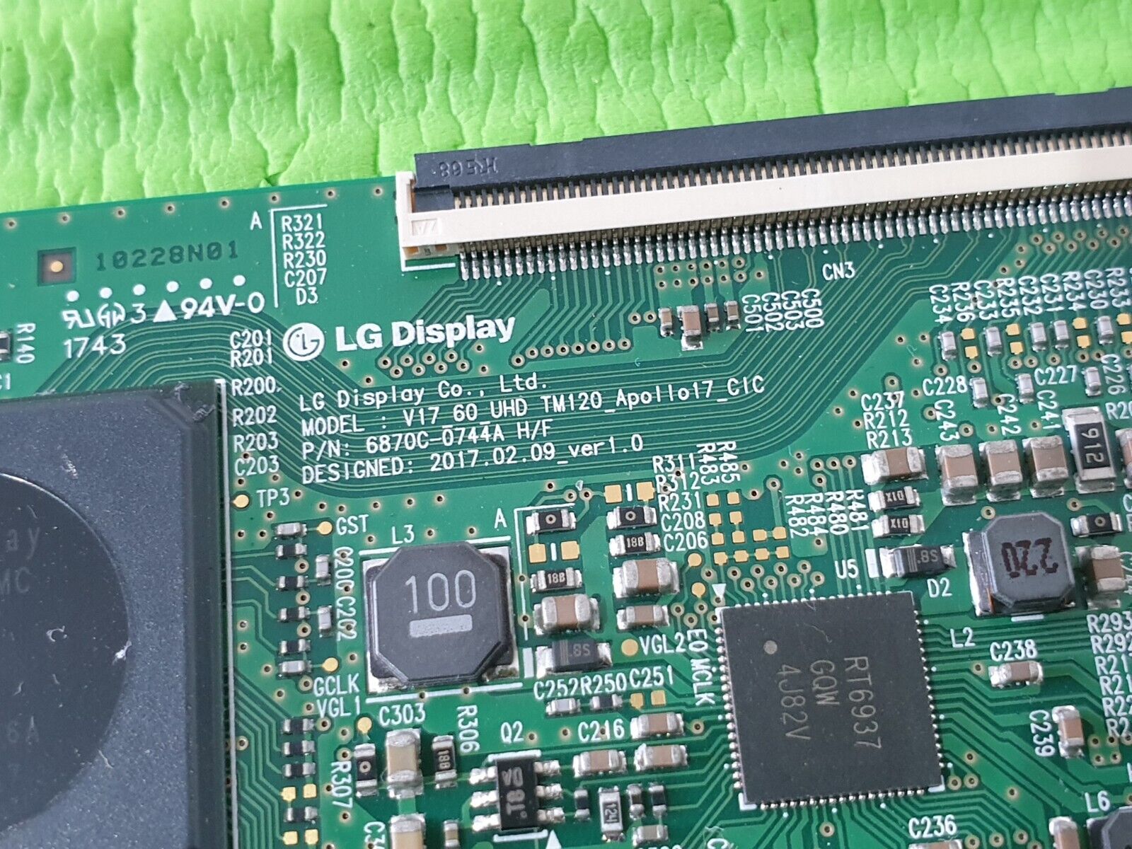 TCON LVDS BOARD FOR LG 60UJ630V 60UJ634V 60" TV 6870C-0744A 6871L-5278C LC600EGY - Image 6