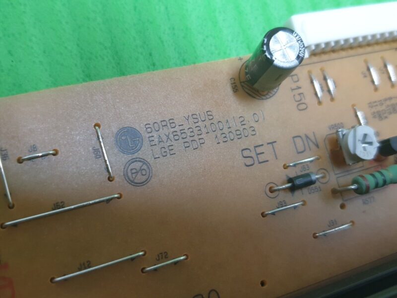 YSUS BOARD FOR LG 60PB660V 60" PLASMA TV EBR77185601 EAX65331001(2.0) - Image 4