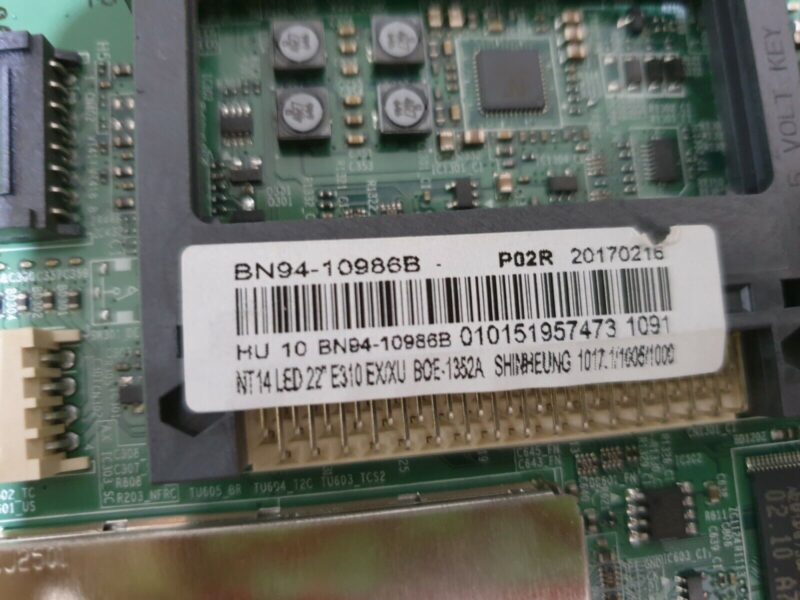 MAIN BOARD SAMSUNG T22E310EX LT22E310 TV BN41-02105A BN94-10986B SCREEN:HT215F01 - Image 3