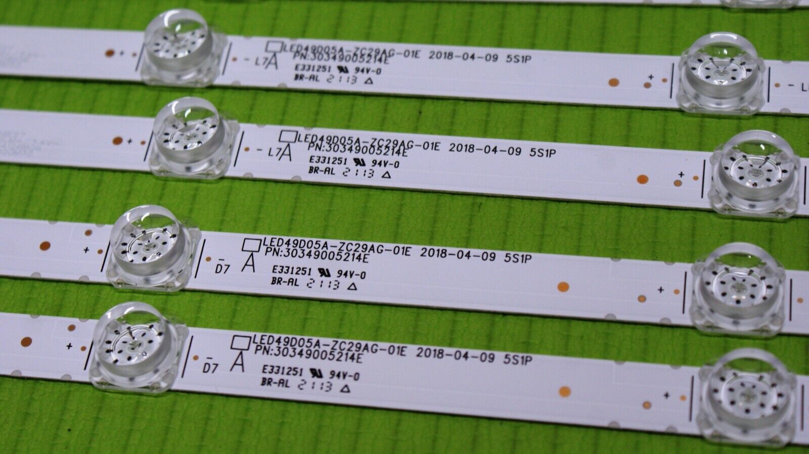 FULL LED BACKLIGHT SET FOR JVC LT-50CA890B TV LED49D05A-ZC29AG-01E 30349005214E - Image 2