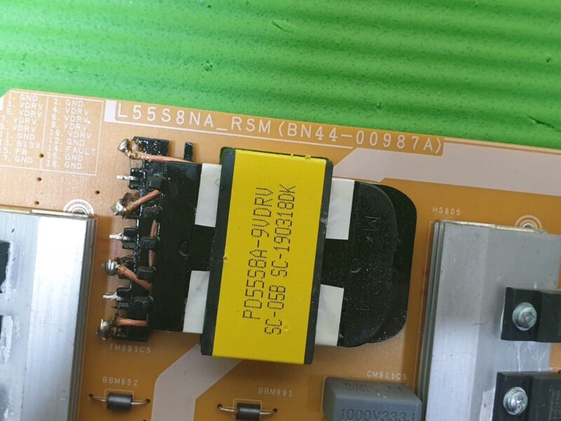 POWER SUPPLY BOARD PSU SAMSUNG QE55Q80RAT 55" LED TV BN44-00987A L55S8NA_RSM - Image 3
